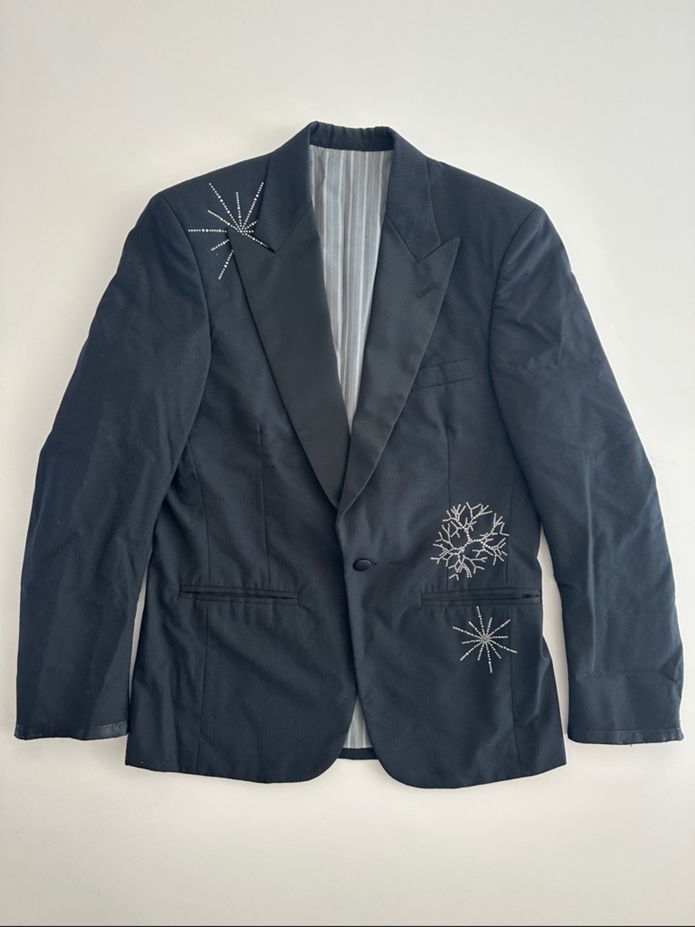 Libertine Black Blazer with Snowflake Embellishments